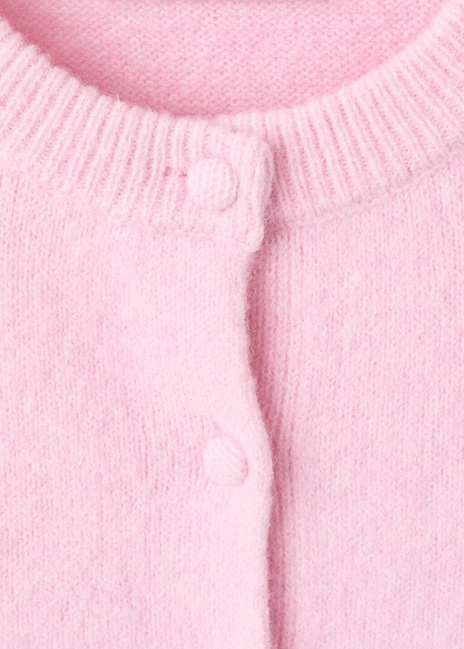 Женский розовый кардиган Mango артикул 17067781 85 1 season Фото ракурс 6 - Женский розовый кардиган Mango артикул 17067781 85 1 season