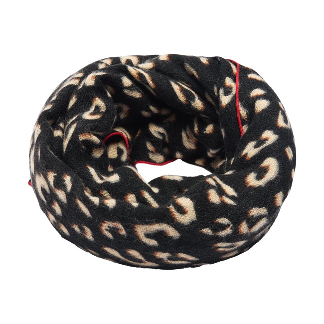 Жіночий чорний шарф Parfois артикул 240322 _DM FW2025 Фото ракурс 2 - Жіночий чорний шарф Parfois артикул 240322 _DM FW2025