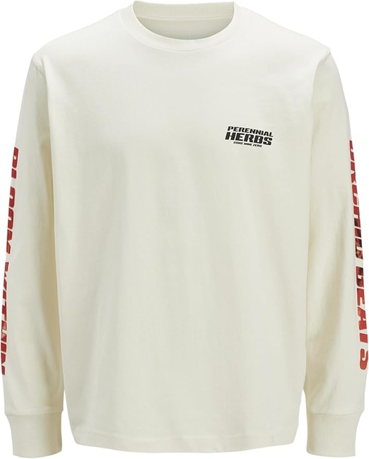 Мужской желтый свитшот Jack & Jones артикул 12274654 Sweet Corn FW2025 Фото ракурс 1 - Мужской желтый свитшот Jack & Jones артикул 12274654 Sweet Corn FW2025