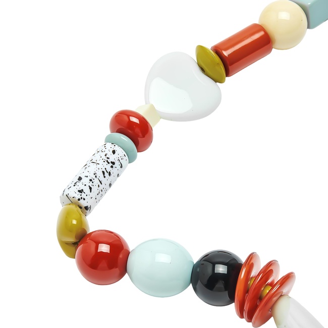 Женское разноцветное ожерелье Parfois артикул 239898 _HM FW2025 Фото ракурс 2 - Женское разноцветное ожерелье Parfois артикул 239898 _HM FW2025