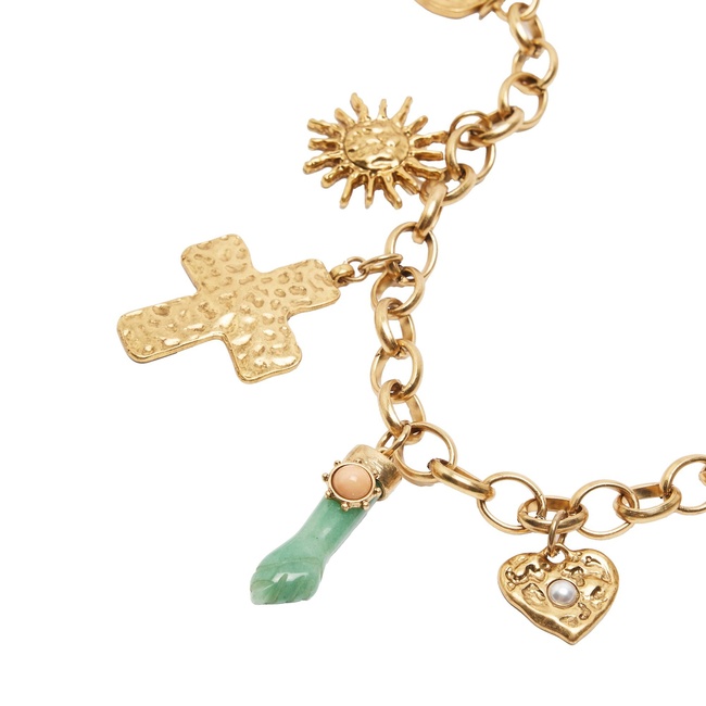 Жіноче золотe намисто Parfois артикул 238644 _GD FW2025 Фото ракурс 2 - Жіноче золотe намисто Parfois артикул 238644 _GD FW2025