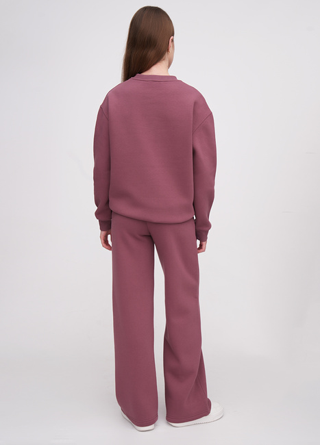 Фото ракурс 4 - Жіночі бордові штани EQUILIBRI артикул W291 052 200 bordo FW2025