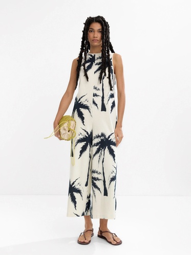 Фото ракурс 1 - Жіночий молочний комбiнезон Parfois артикул 235324 _NM FW2025