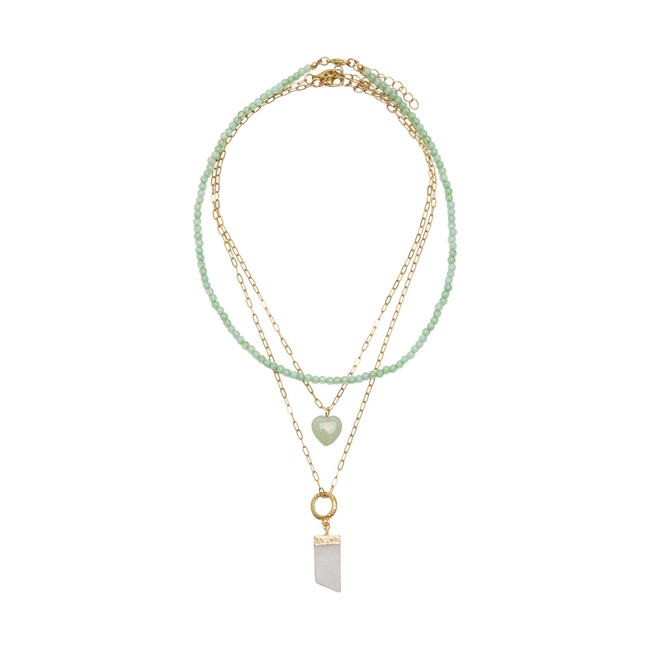 Жіноче золотe намисто Parfois артикул 238763 _LN FW2025 Фото ракурс 1 - Жіноче золотe намисто Parfois артикул 238763 _LN FW2025