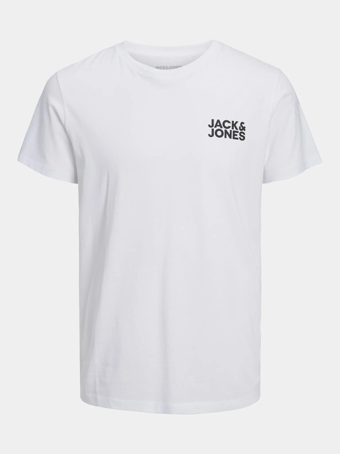 Фото ракурс 3 - Мужская белая футболка Jack & Jones артикул 12151955 White FW2024