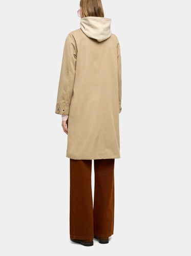 Фото ракурс 2 - Женский бежевый плащ Parfois артикул 238637 _BG FW2025