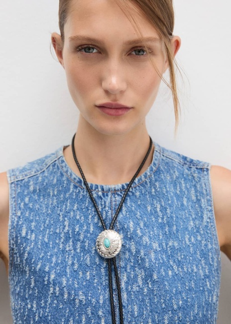 Жіноча синя сукня Mango артикул 77054069 TM 7 season Фото ракурс 4 - Жіноча синя сукня Mango артикул 77054069 TM 7 season