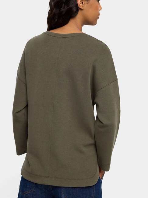 Женский зеленый свитшот Parfois артикул 241575 _KK FW2025 Фото ракурс 2 - Женский зеленый свитшот Parfois артикул 241575 _KK FW2025