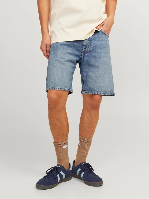 Фото ракурс 1 - Чоловічі сині шорти Jack & Jones артикул 12252858 Blue denim SS2024