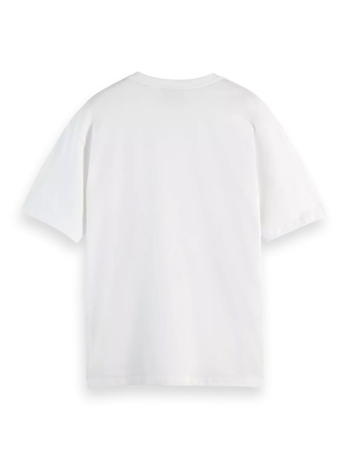 Чоловіча біла футболка SCOTCH & SODA артикул 180058 101 SS2025 Фото ракурс 2 - Чоловіча біла футболка SCOTCH & SODA артикул 180058 101 SS2025