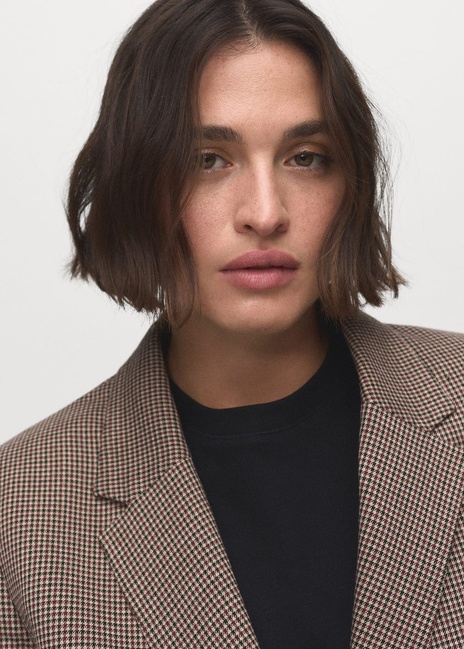 Фото ракурс 7 - Жіночий бордовий пiджак Mango артикул 17054102 78 1 season