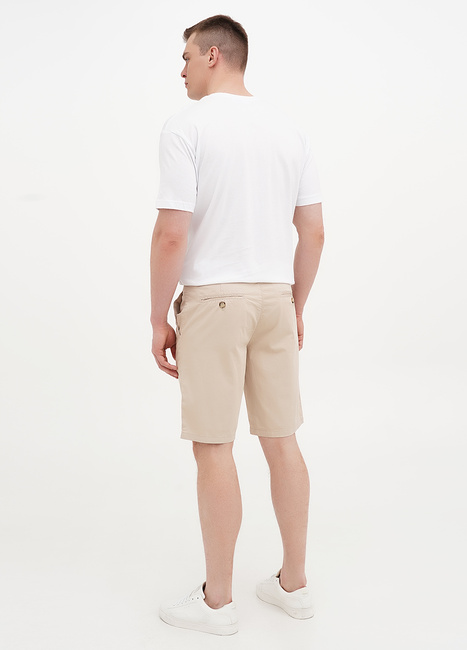 Чоловічі бежеві шорти EQUILIBRI артикул M461 001 000 Beige SS2025 Фото ракурс 2 - Чоловічі бежеві шорти EQUILIBRI артикул M461 001 000 Beige SS2025