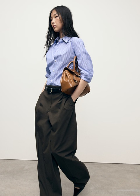 Фото ракурс 4 - Жіноча блакитна сорочка Mango артикул 17014088 52 1 season