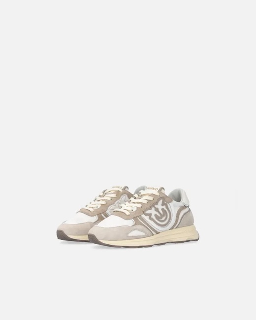 Жіночі бежеві кросівки Pinko артикул SS0087-P076 K26 SS2025 Фото ракурс 1 - Жіночі бежеві кросівки Pinko артикул SS0087-P076 K26 SS2025