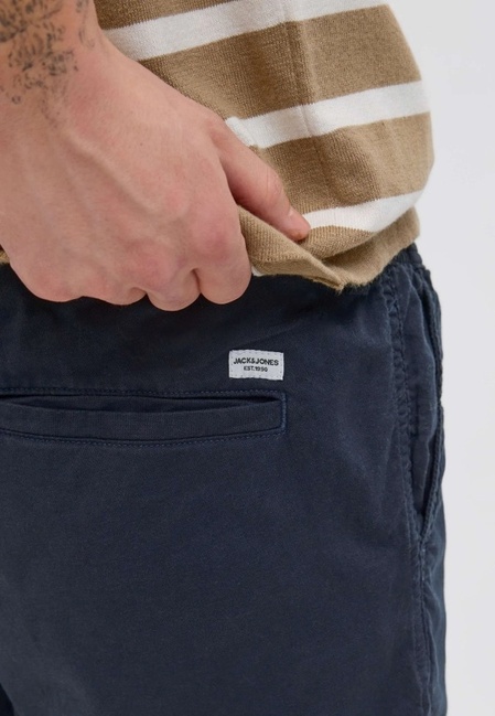 Фото ракурс 5 - Чоловічі сині шорти Jack & Jones артикул 12274968 Dark navy FW2025