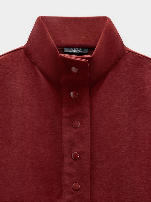 Фото ракурс 5 - Жіночий бордовий світшот Parfois артикул 239493 _BR FW2025