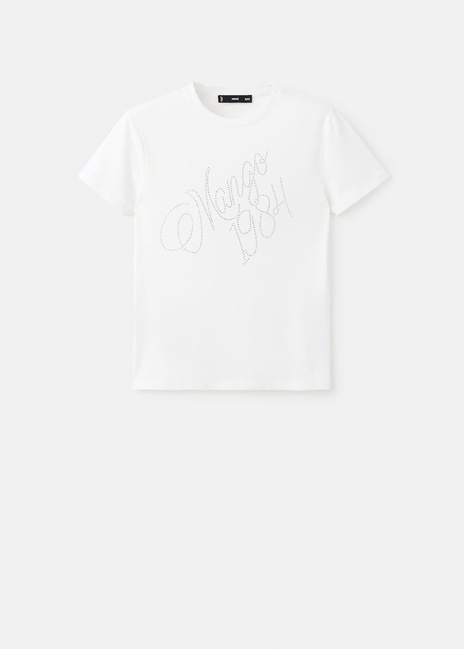 Фото ракурс 3 - Жіноча біла футболка Mango артикул 17039116 01 1 season