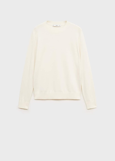 Фото ракурс 3 - Жіночий молочний джемпер Mango артикул 87014081 05 8 season