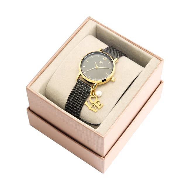 Фото ракурс 4 - Жіночий чорний годинник Parfois артикул 239505 _BK FW2025