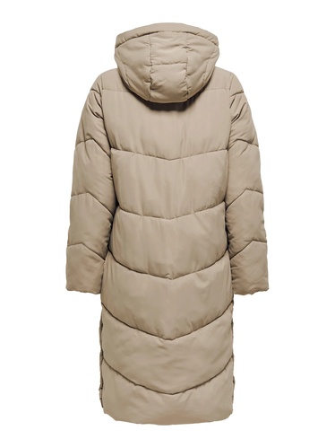 Фото ракурс 2 - Жіноче бежевe пальто Only артикул 15349121 SILVER MINK FW2025