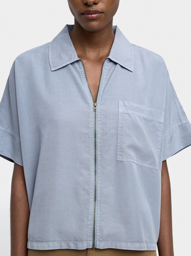 Фото ракурс 1 - Жіноча синя блузка Parfois артикул 240320 _BL FW2025