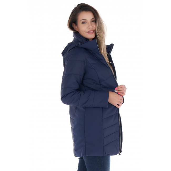 Женское синее пальто Lee Cooper артикул 20695418 PEACOAT FW2022 Фото ракурс 1 - Женское синее пальто Lee Cooper артикул 20695418 PEACOAT FW2022