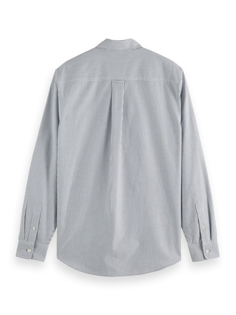 Мужская серая рубашка SCOTCH & SODA артикул 181231 301 FW2025 Фото ракурс 6 - Мужская серая рубашка SCOTCH & SODA артикул 181231 301 FW2025