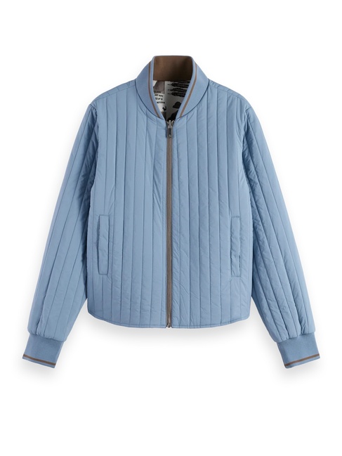 Фото ракурс 5 - Женская голубая куртка SCOTCH & SODA артикул U9G00784T U076 FW2025