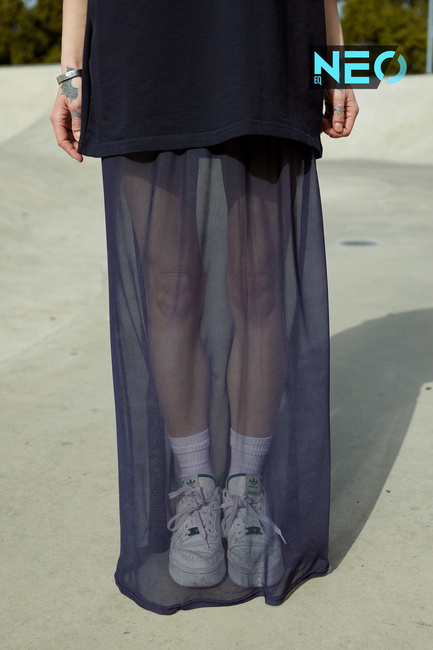 Женская синяя юбка EQUILIBRI артикул NW291003 200 NAVY BLUE SS2026 Фото ракурс 1 - Женская синяя юбка EQUILIBRI артикул NW291003 200 NAVY BLUE SS2026