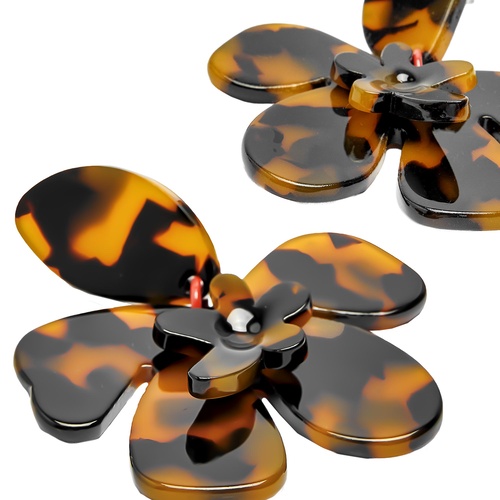 Фото ракурс 2 - Женские коричневые серьги Parfois артикул 239771 _HM FW2025