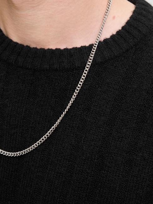 Фото ракурс 5 - Чоловічий чорний светр Jack & Jones артикул 12278903 Black FW2025