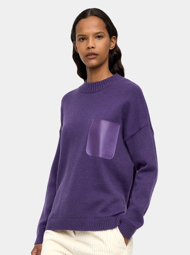 Фото ракурс 1 - Жіночий фіолетовий светр Parfois артикул 241250 _PU FW2025