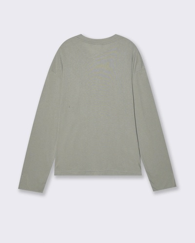 Фото ракурс 2 - Чоловічий зелений лонгслів Piazza Italia артикул 65807 SAGE GREEN FW2025