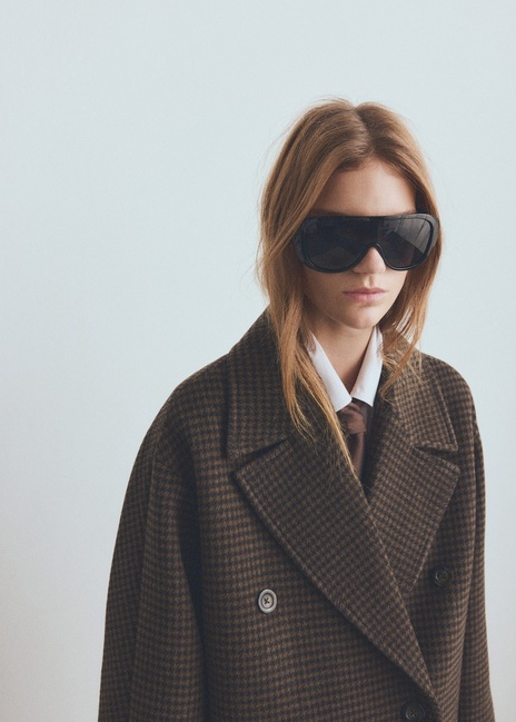 Фото ракурс 5 - Женское коричневое пальто Mango артикул 27071316 30 2 season