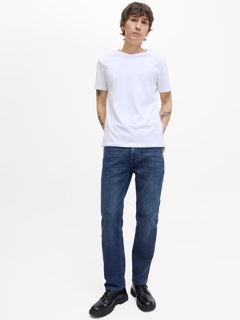 Фото ракурс 3 - Мужские синие джинсы Jack & Jones артикул 12276482 Blue denim FW2025