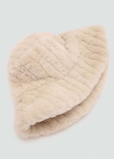 Фото ракурс 4 - Жіночий молочний капелюх Mango артикул 17087768 05 1 season