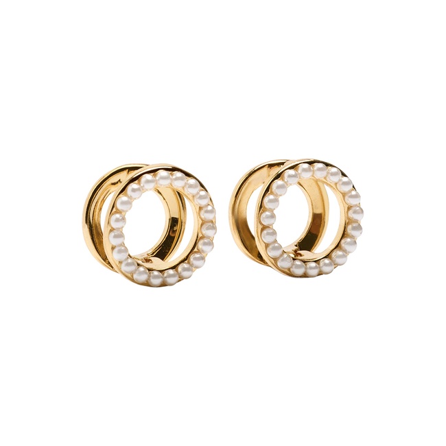 Женские золотые серьги Parfois артикул 239746 _GD FW2025 Фото ракурс 1 - Женские золотые серьги Parfois артикул 239746 _GD FW2025