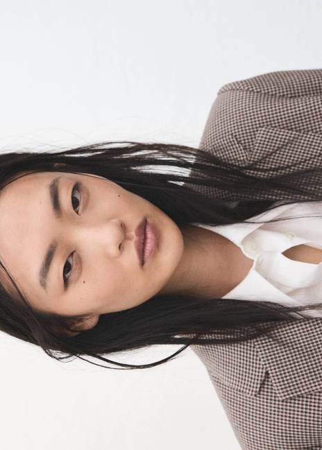 Женский бордовый пиджак Mango артикул 27091259 78 2 season Фото ракурс 4 - Женский бордовый пиджак Mango артикул 27091259 78 2 season