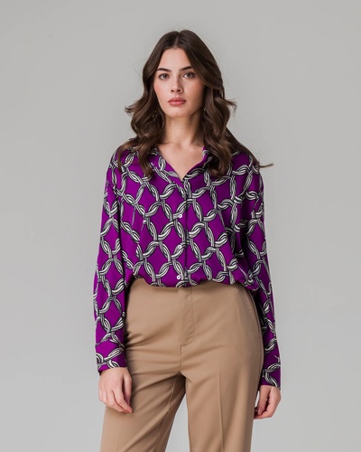 Фото ракурс 1 - Жіноча фіолетова блузка Piazza Italia артикул 31926 VAR 2 SS2025