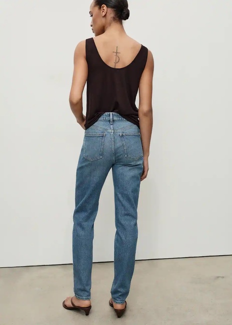 Фото ракурс 2 - Жіночі сині джинси Mango артикул 17079405 TM 1 season