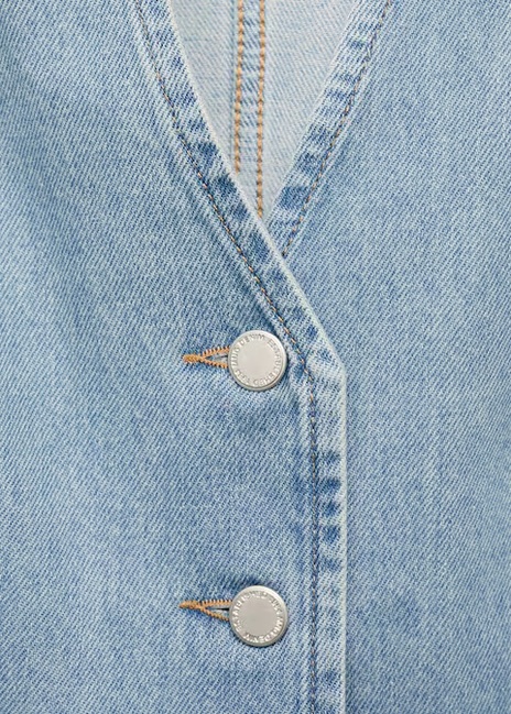 Фото ракурс 5 - Женский синий жилет Mango артикул 17071272 TM 1 season