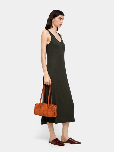 Жіноча зелена сукня Parfois артикул 237790 _KK FW2025 Фото ракурс 1 - Жіноча зелена сукня Parfois артикул 237790 _KK FW2025