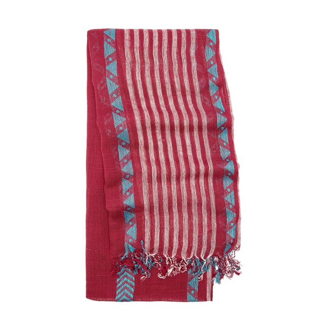 Жіночий бордовий шарф Parfois артикул 234332 _BU FW2025 Фото ракурс 2 - Жіночий бордовий шарф Parfois артикул 234332 _BU FW2025