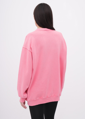 Фото ракурс 2 - Жіночий рожевий світшот EQUILIBRI артикул W231 032 000 Pink FW2025