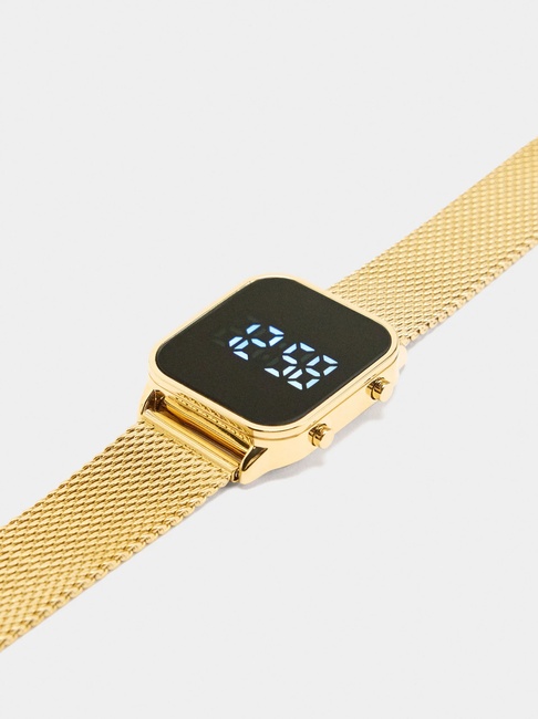 Жіночий золотий годинник Parfois артикул 241289 _GD FW2025 Фото ракурс 4 - Жіночий золотий годинник Parfois артикул 241289 _GD FW2025