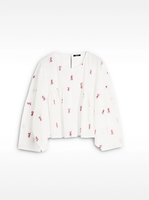 Жіноча біла блузка Parfois артикул 234626 _BM FW2025 Фото ракурс 4 - Жіноча біла блузка Parfois артикул 234626 _BM FW2025