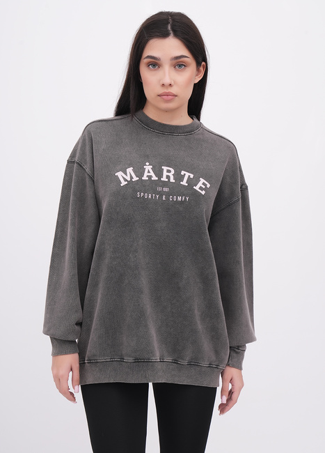 Жіночий сірий світшот EQUILIBRI артикул W231 032 000 Dark grey FW2025 Фото ракурс 1 - Жіночий сірий світшот EQUILIBRI артикул W231 032 000 Dark grey FW2025