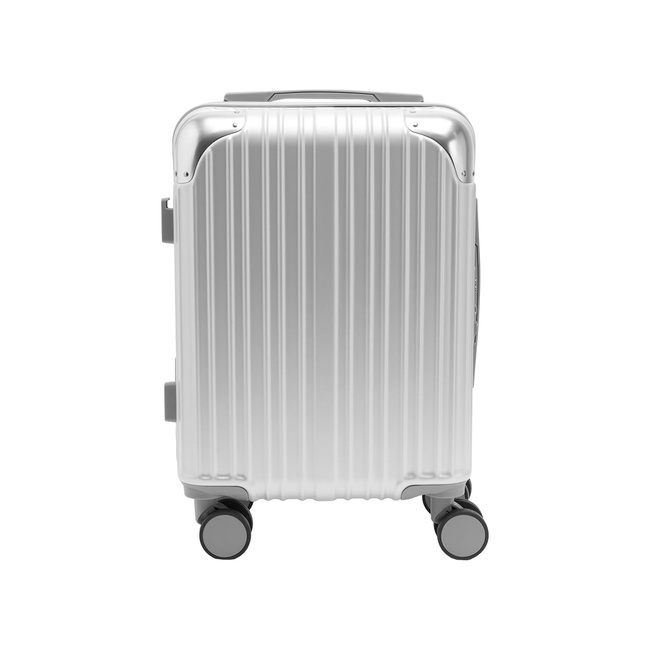 Женский серебряный чемодан Parfois артикул 241295 _SV FW2025 Фото ракурс 1 - Женский серебряный чемодан Parfois артикул 241295 _SV FW2025