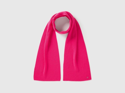 Фото ракурс 1 - Рожевий шарф Benetton для хлопчиків артикул 106WCU00V.G 76L 25A