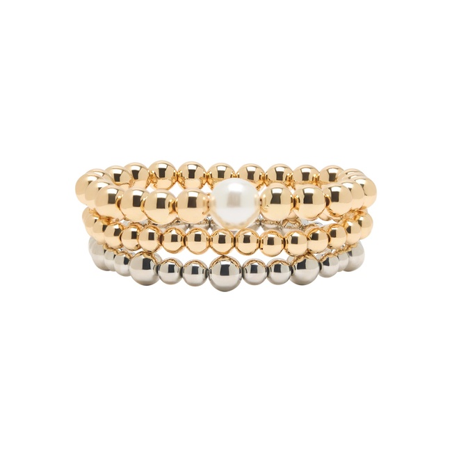 Женский золото-серебряный браслет Parfois артикул 239379 _MM FW2025 Фото ракурс 1 - Женский золото-серебряный браслет Parfois артикул 239379 _MM FW2025